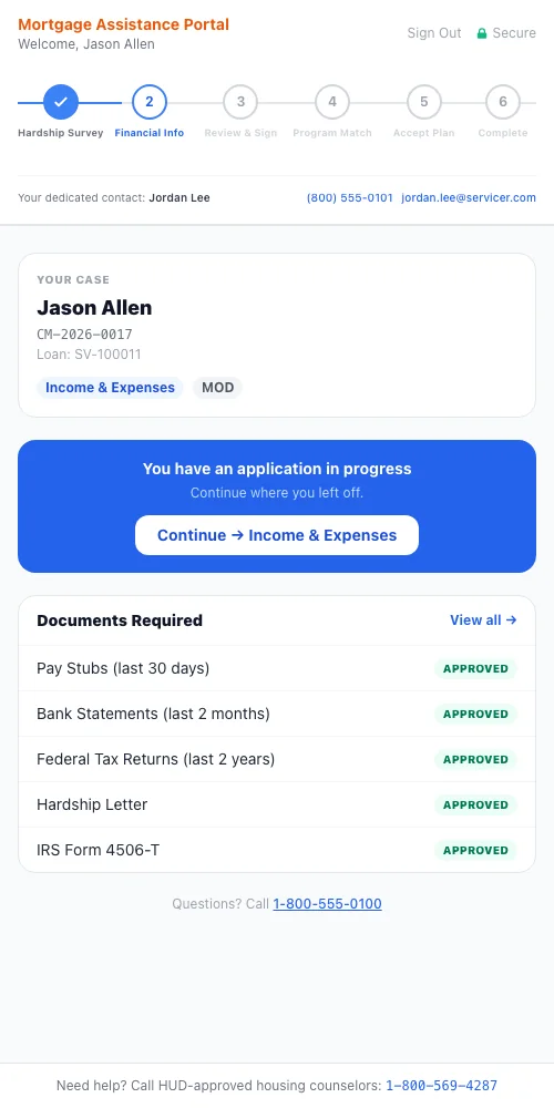 Borrower Self-Service Portal