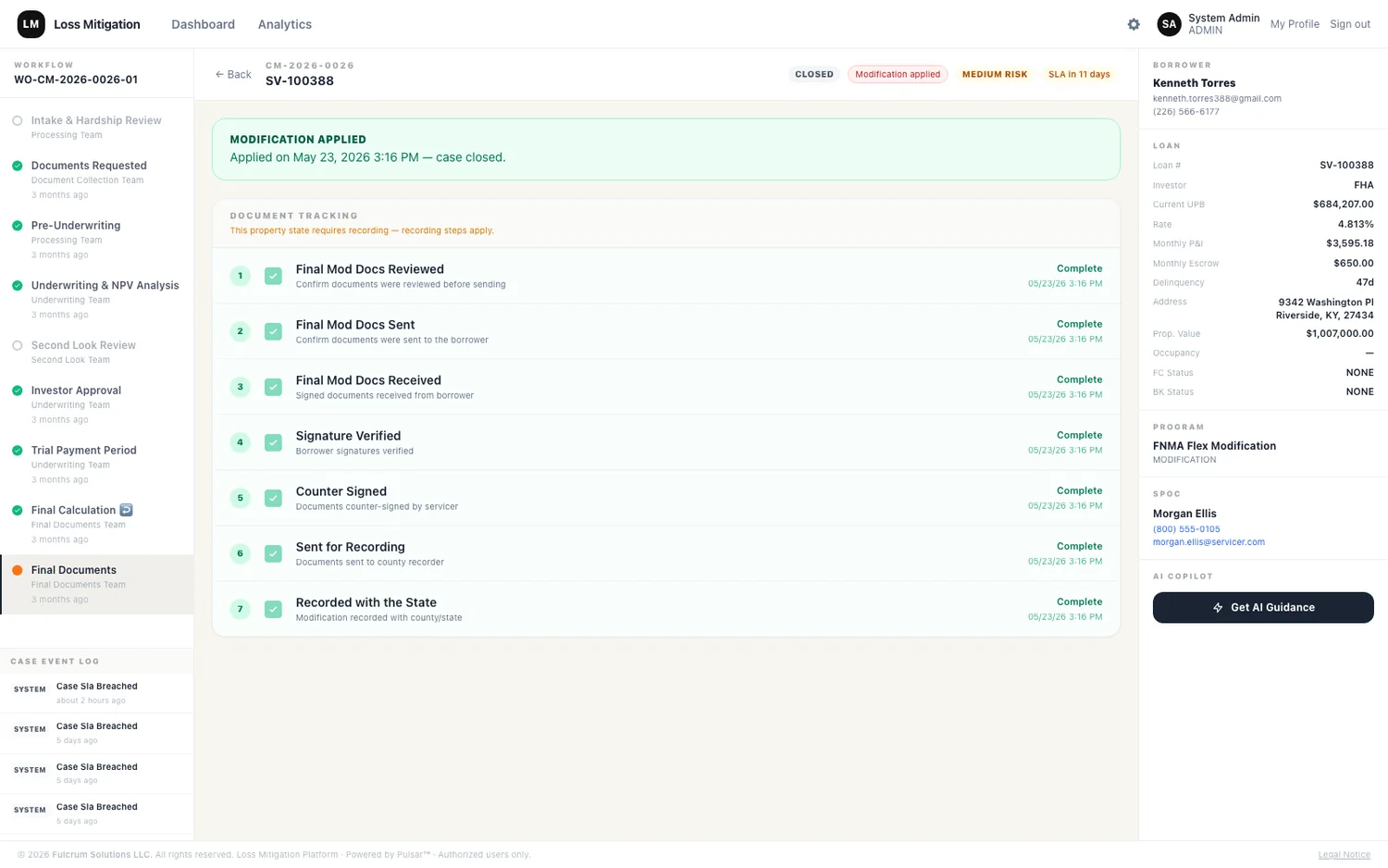 Configurable Workout Workflow Engine